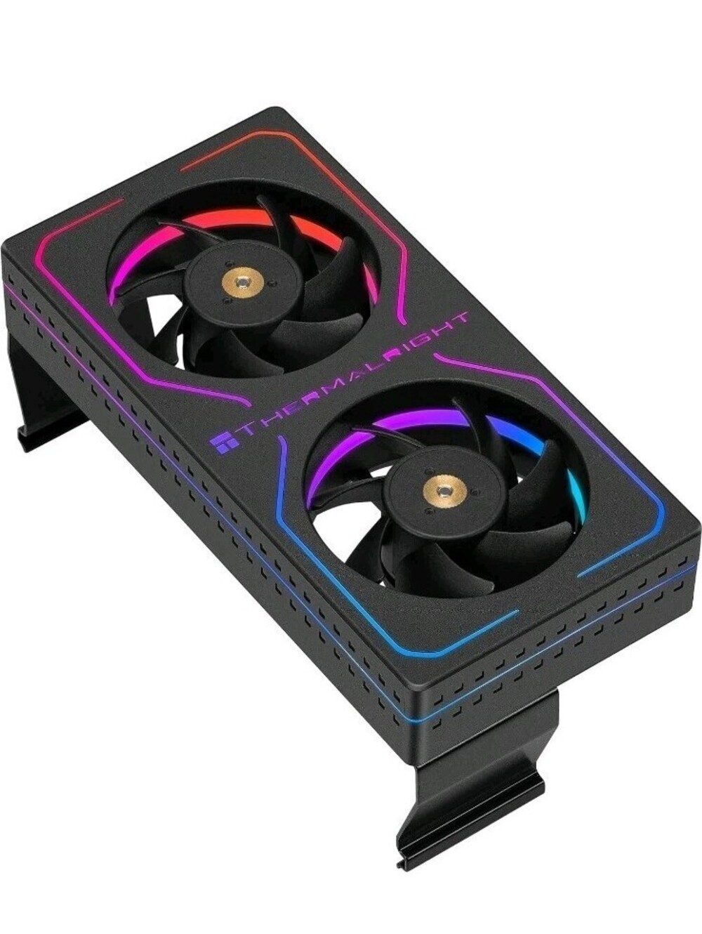 Thermalright MC2 ARGB RAM Cooler Dual PWM Fans ClipOn Fits DDR/DDR2/DDR3/DDR4/5